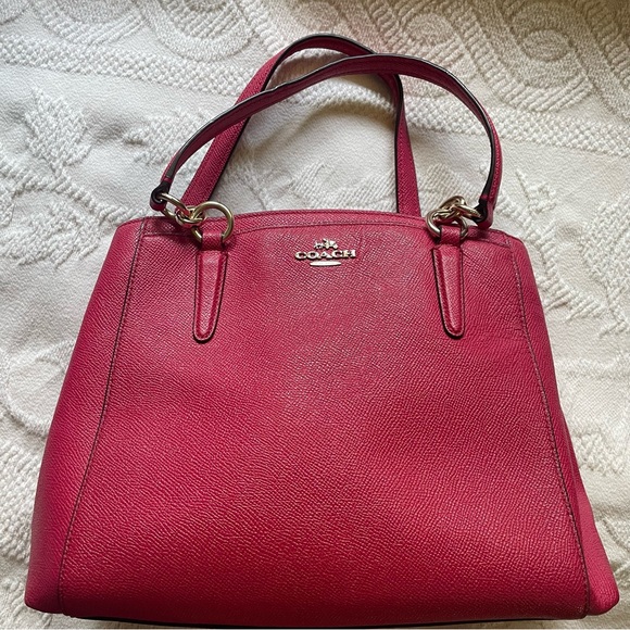 Coach Handbags - Coach Pink Shoulder Bag with Crossbody Strap